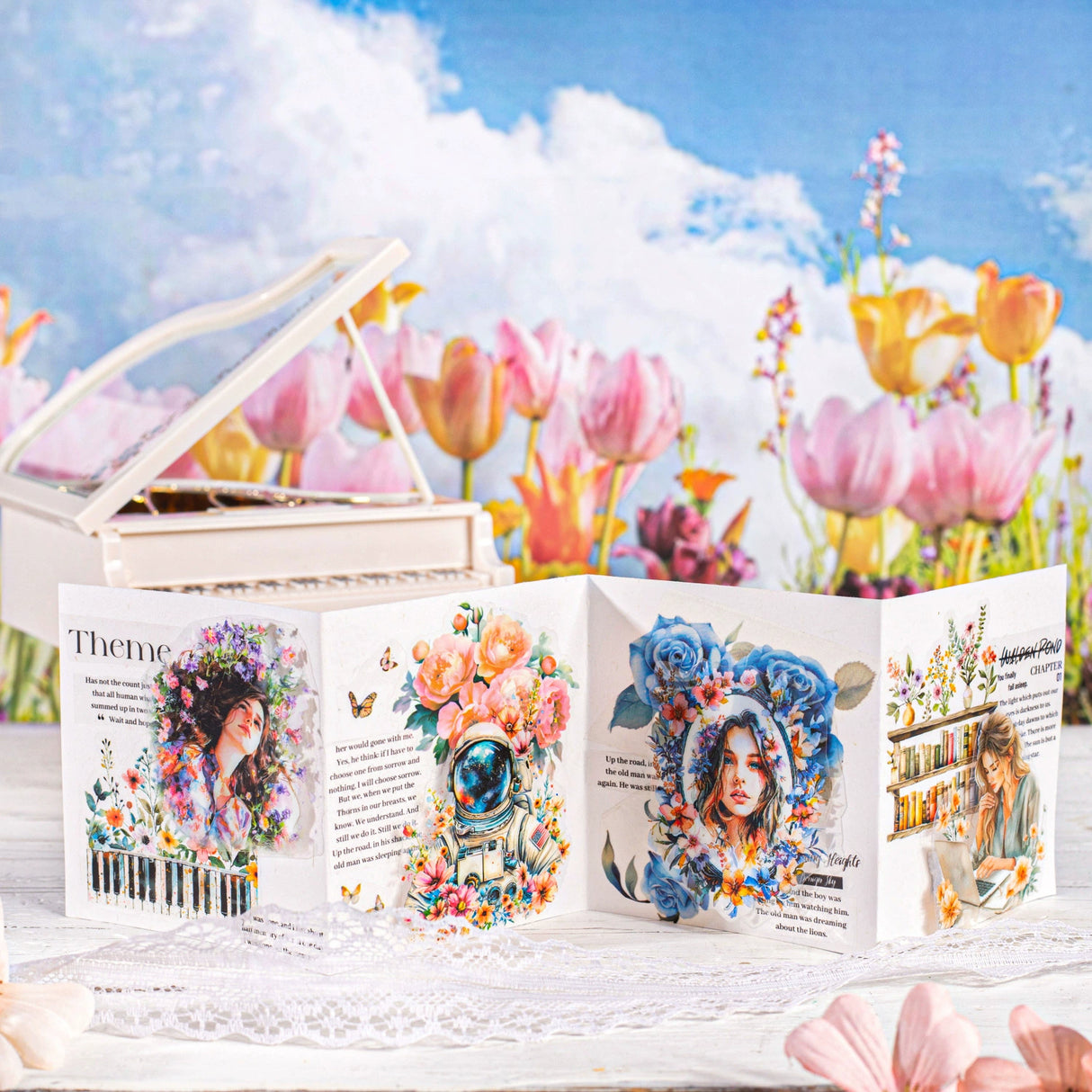 1 roll flower precut PET-tape (T25031505)