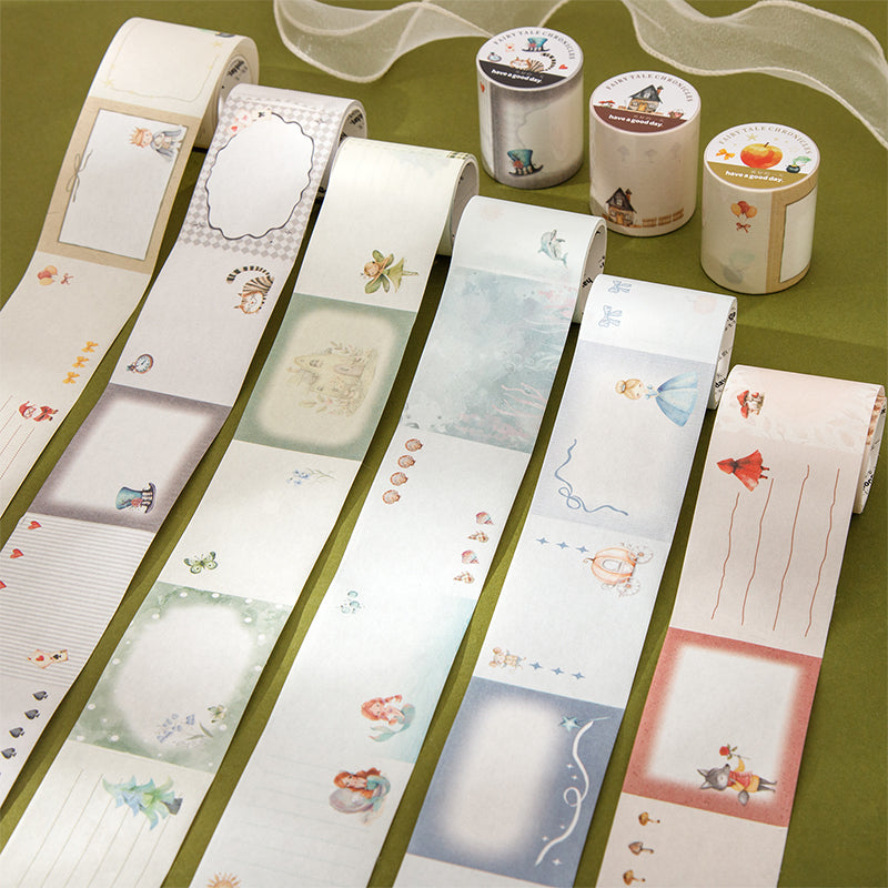 1 roll fairy tale pre-cut washi-tape (T26040702)