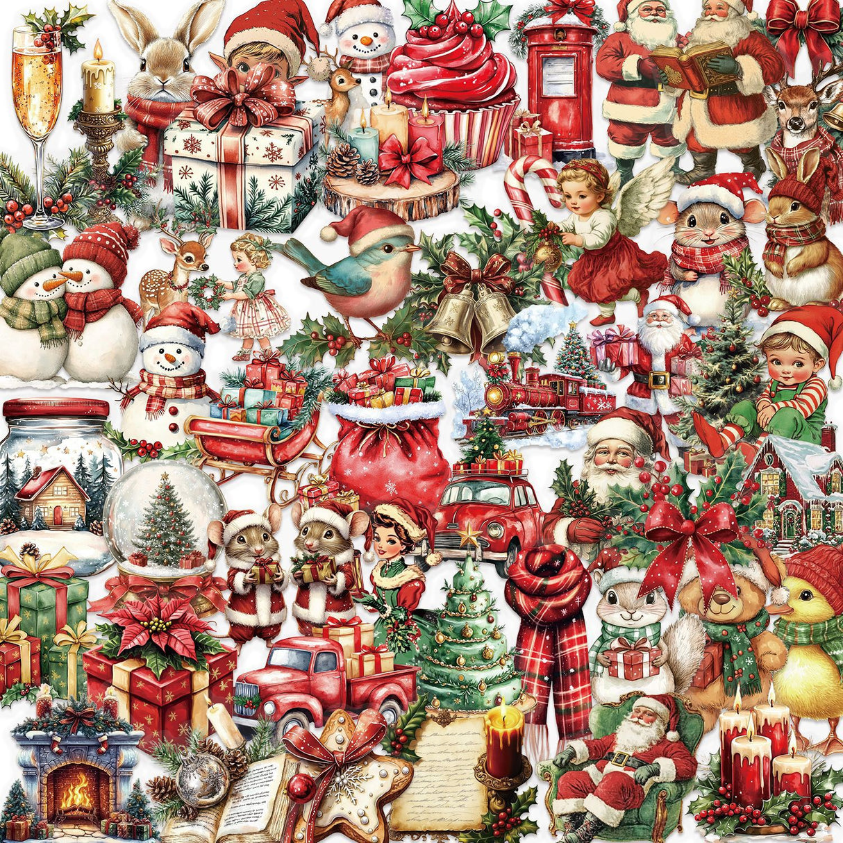 50pcs christmas sticker pack(S26051506)