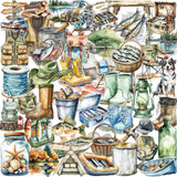 50pcs fishing seaside sticker pack (S26041513)