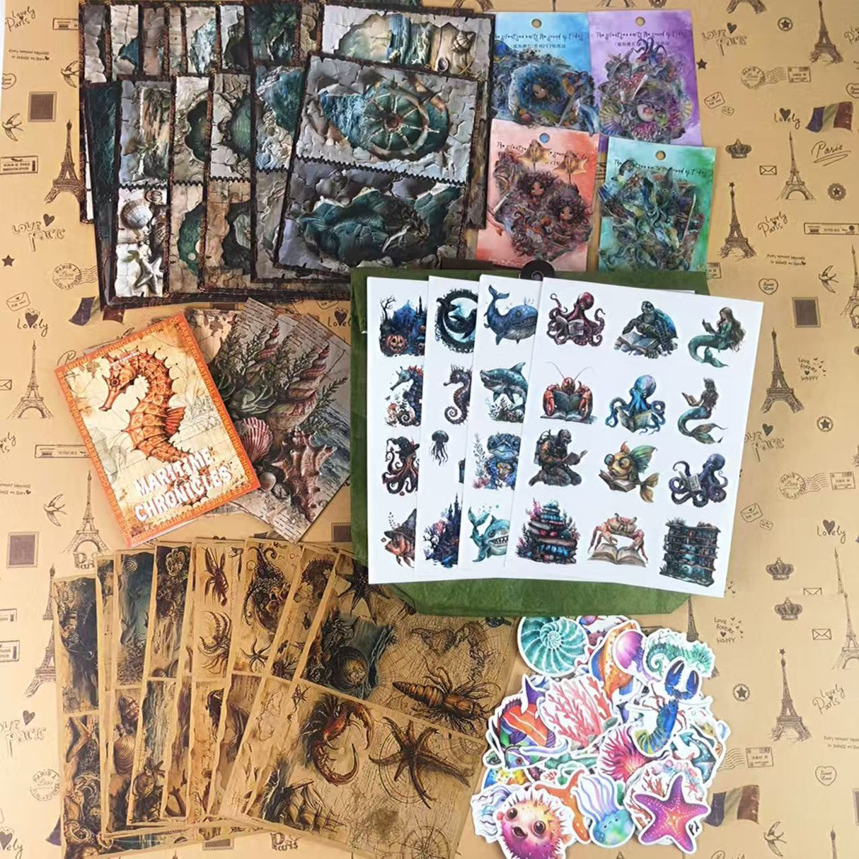 314pcs Sea animal journaling bundle (A25101401)