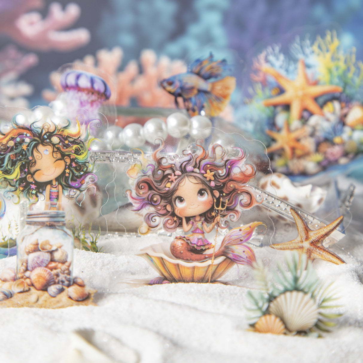 40pcs slient sea sticker pack（S25070805）