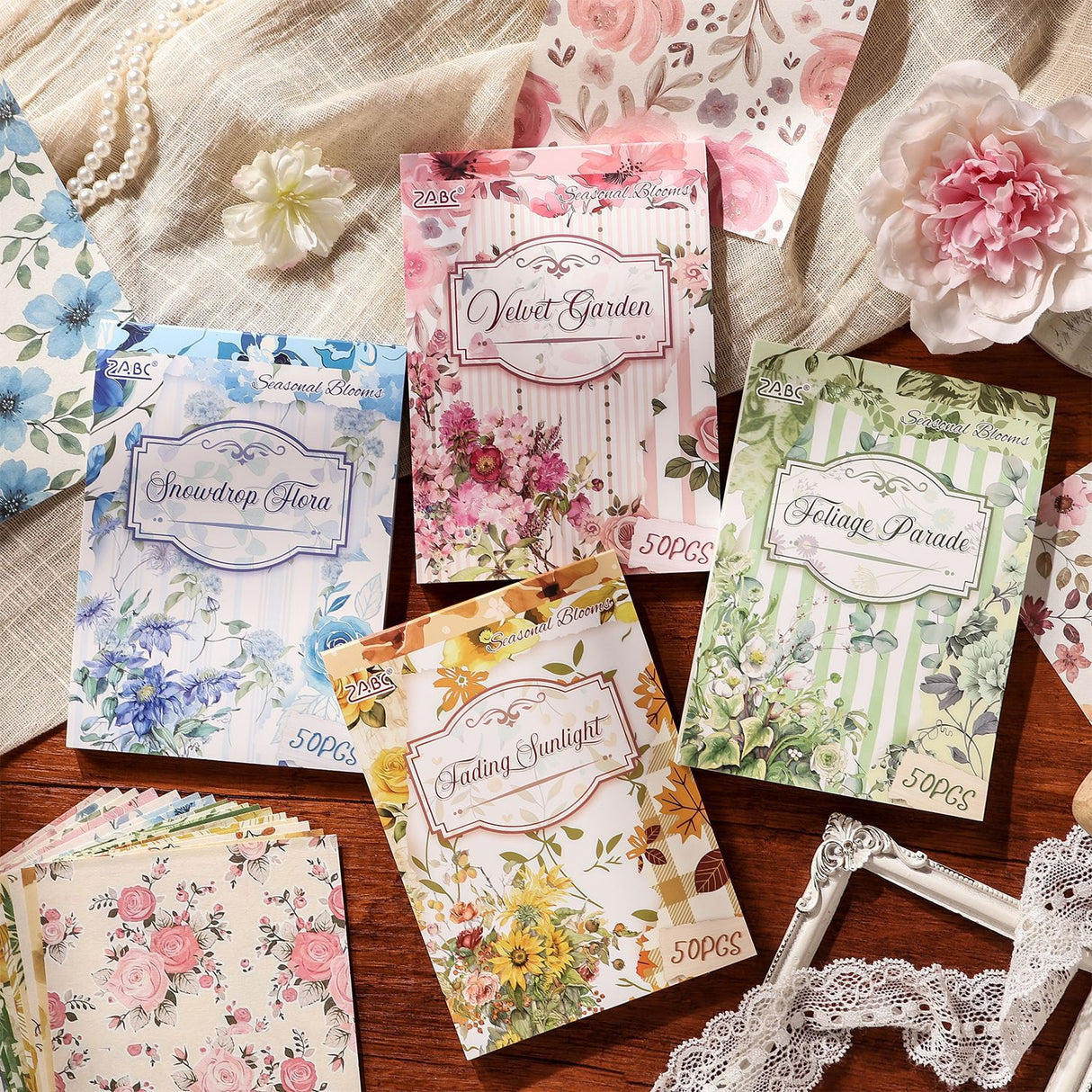 50pcs floral paper pack(P26060308)