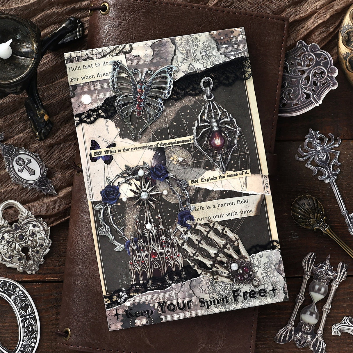 15pcs gothic embossed card pack(P26052603)