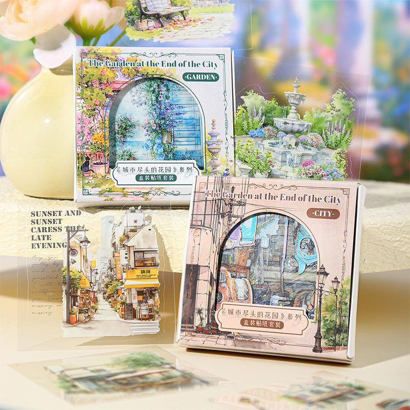 45pcs city view PET-sticker box (S25101604)