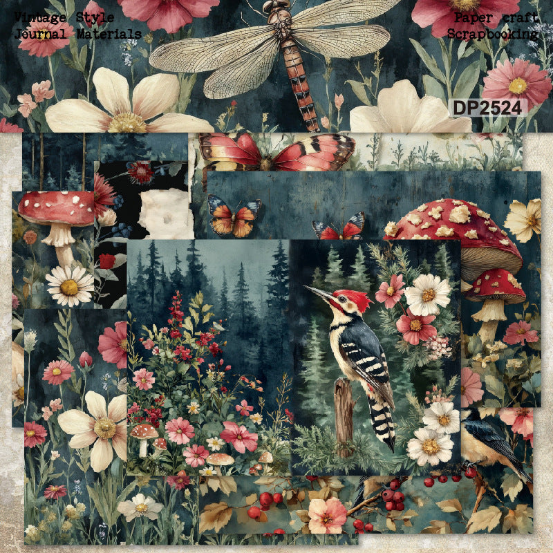 8pcs A5 size bird paper pack (P25062006)