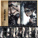 12pcs dark gothic paper pack(p26052207)