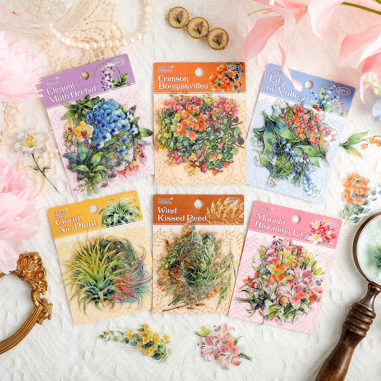 20pcs floral sticker pack(S26052908)