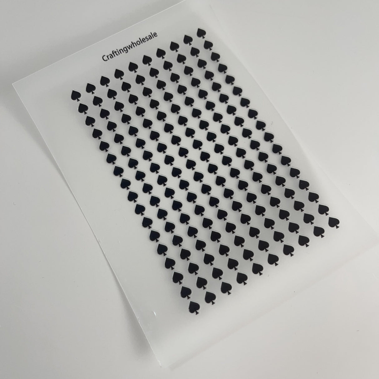 3D embossed Playing card symbols sticker A6 size (S26011308)