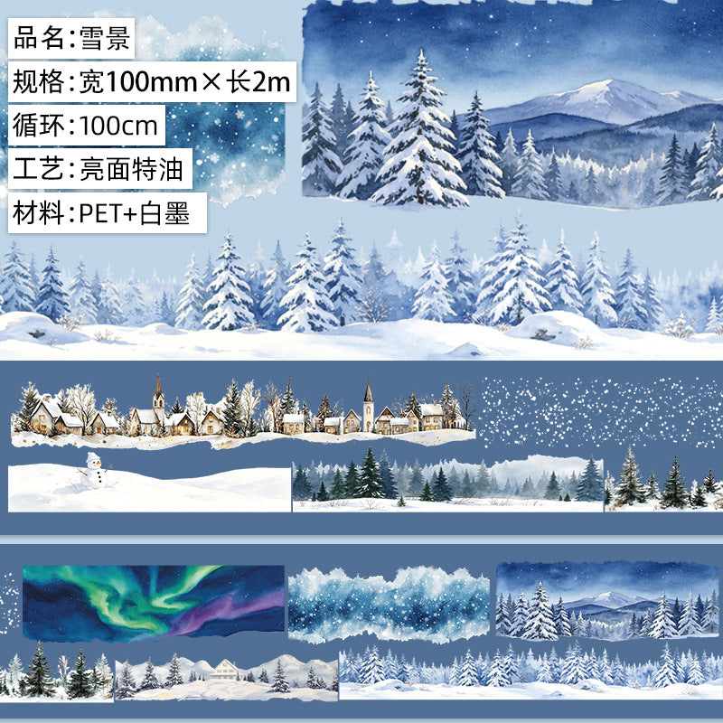 Winter snow PET-tape