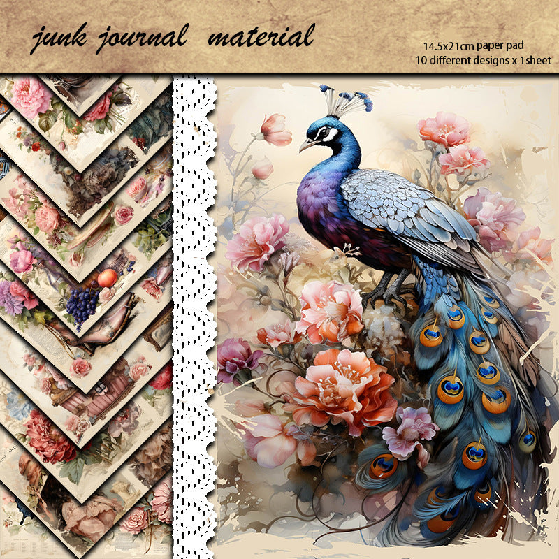 10pcs peacock paper pack(p26052205)