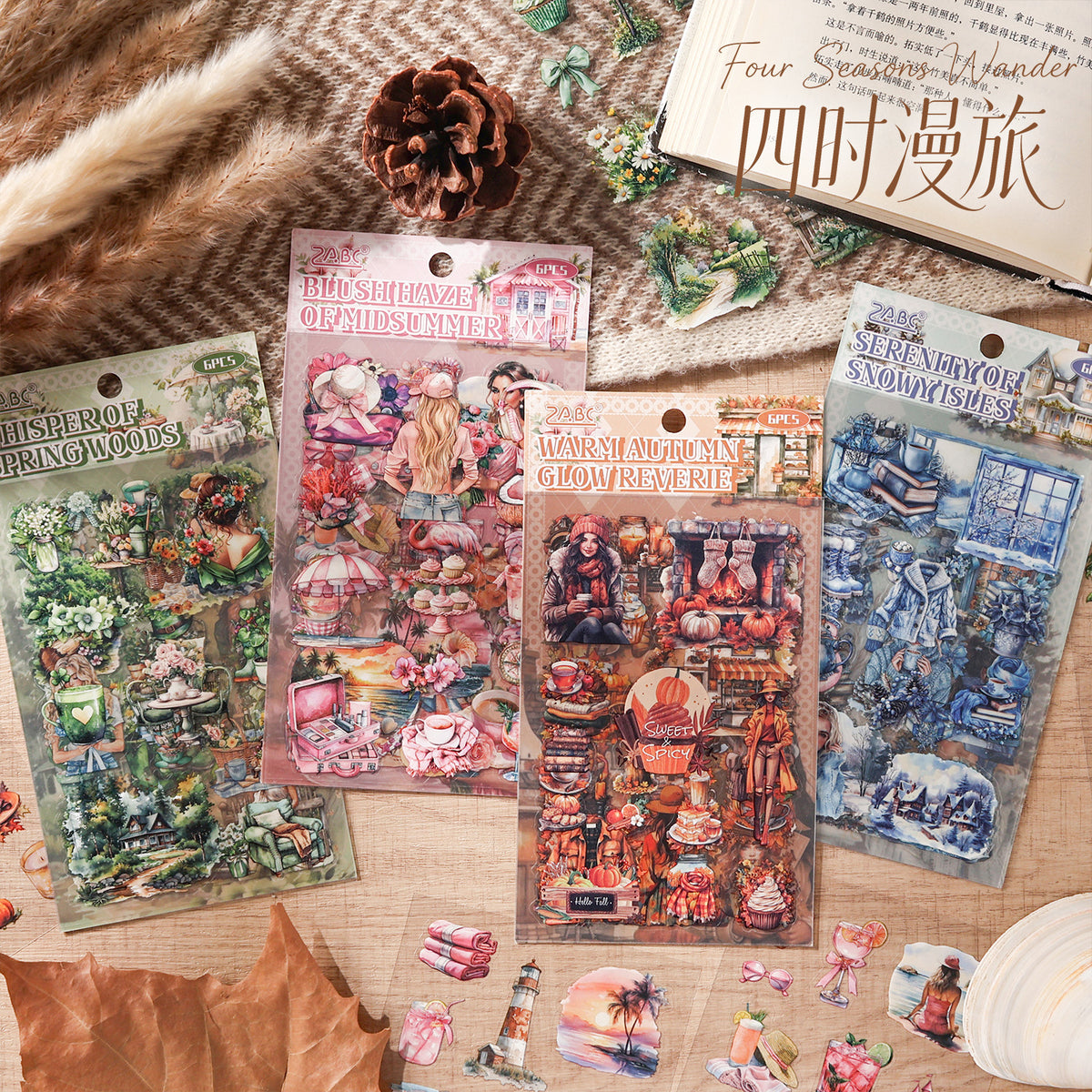 Season sticker pack 6 sheets
