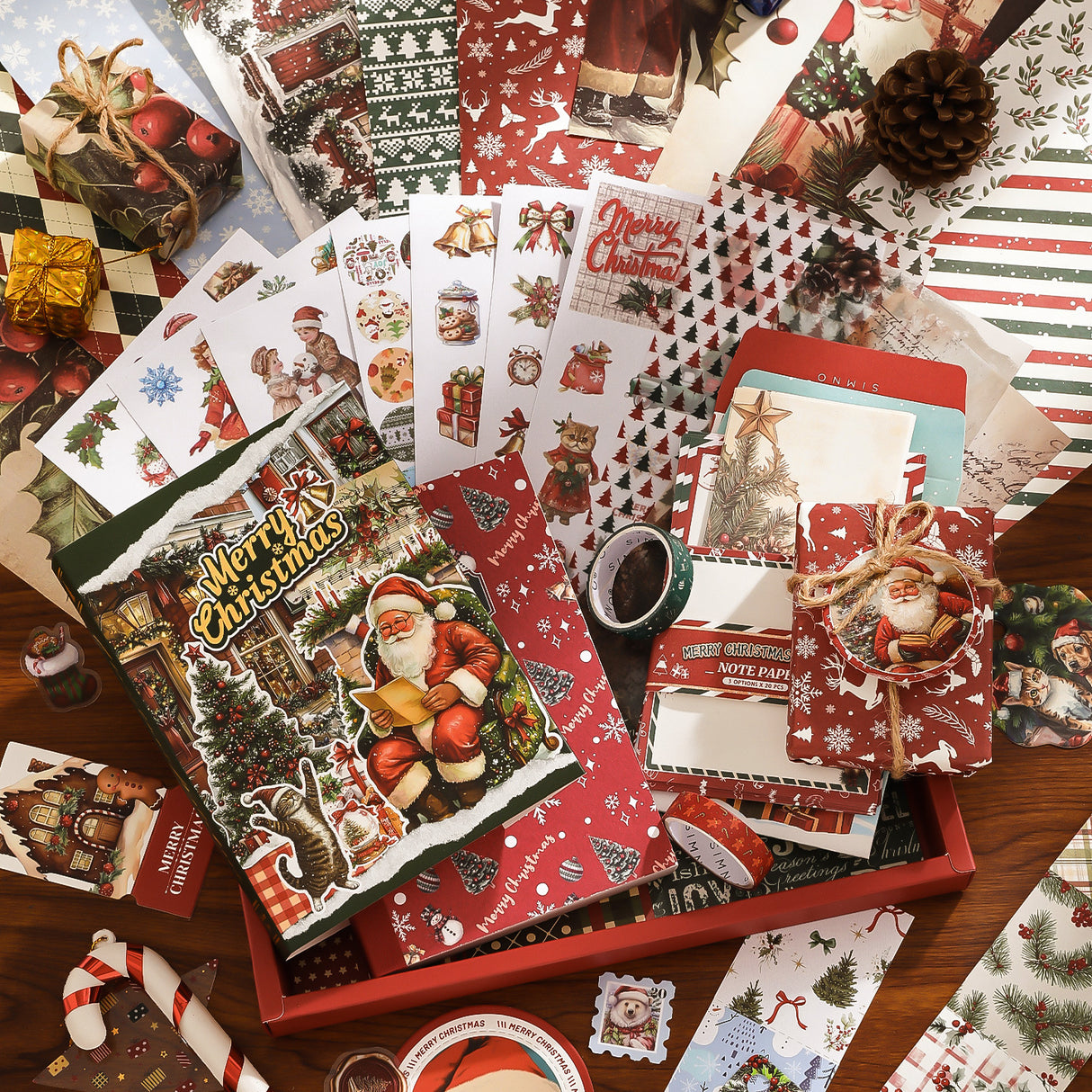 157pcs x-mas scrapbooking box  (S25071507)