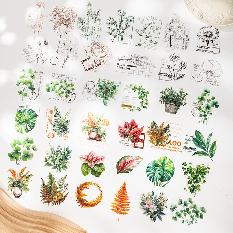 15pcs leaf sticker pack (S25081205)