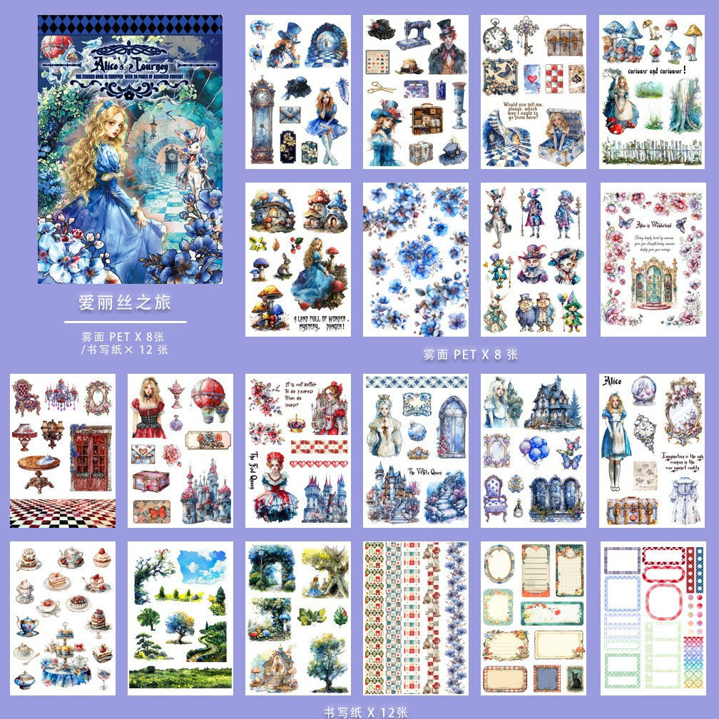 20pages A5 size Alice sticker book(TZB26052115)