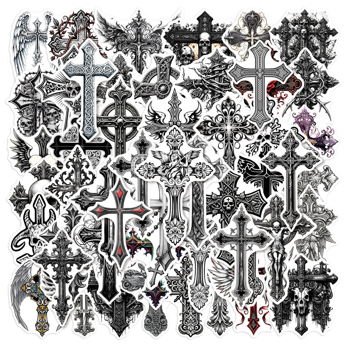 50pcs gothic sticker pack(S26061802)