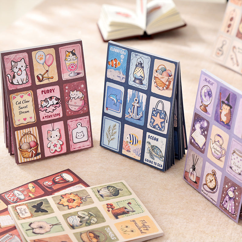 20sheets cute dailylife pre-cut sticker book(TZB26060304)