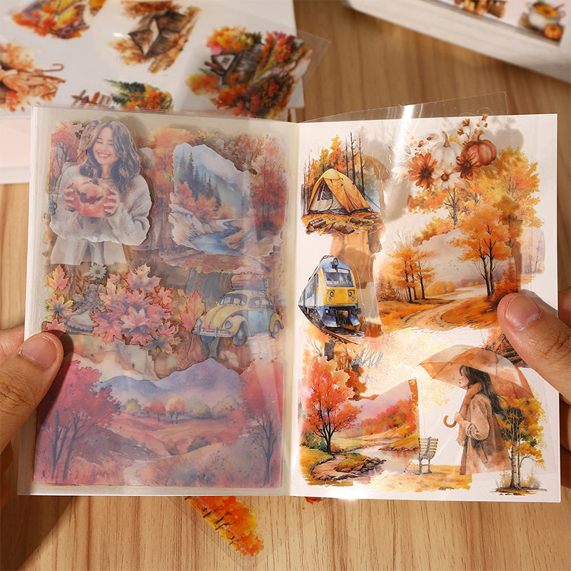 20 pages fall sticker book (TZB26061202)