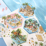 2pcs 3D summer sticker pack(S26042901)