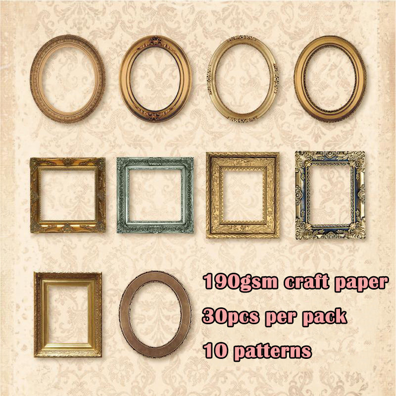 30pcs vintage frame craft card pack(P26062708)