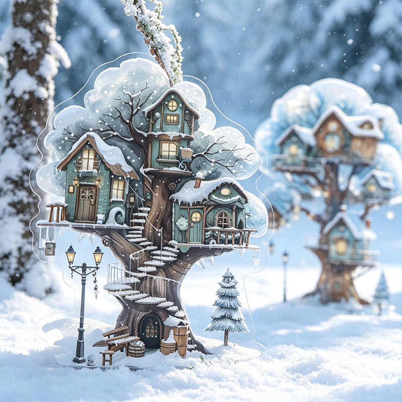 Fairy tree-house sticker pack 12pcs