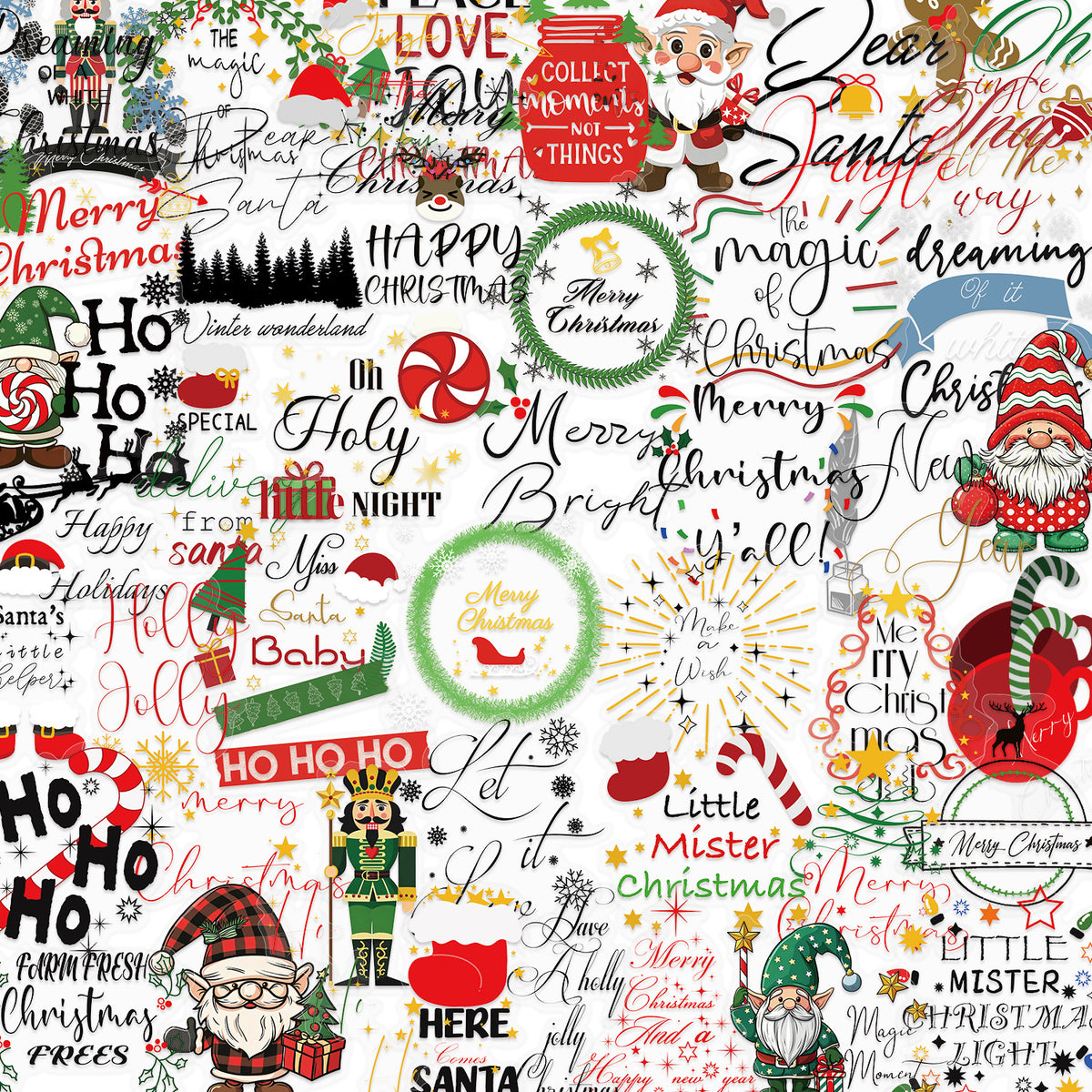 Christmas sticker 50pcs