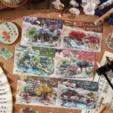 10pcs traditional view PET-sticker pack(S26032701)