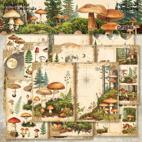 Mushroom 8pcs paper pack