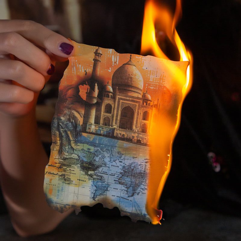 40pcs burned theme sticker+paper pack (P25072904)