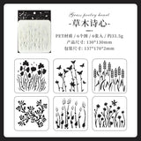 6pcs plants stencil (C25092402)