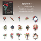 30pcs gothic rose sticker pack (S25120502)