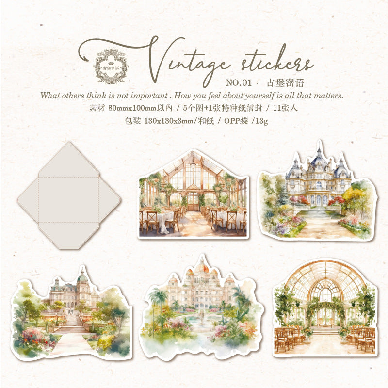 10pcs view of city sticker pack (S26031802)
