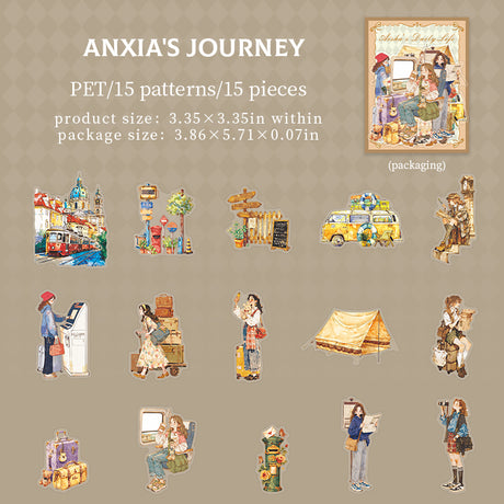 15pcs daily life sticker pack(S26081102)