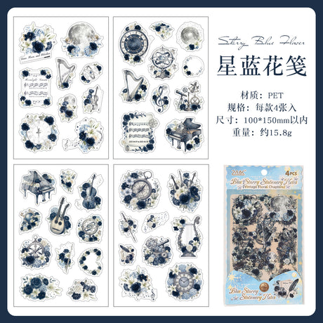 4sheets flower sticker pack(S26090302)