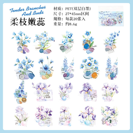 Flower 20pcs sticker pack