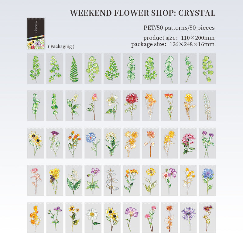 50pcs floral sticker book(TZB26082602)