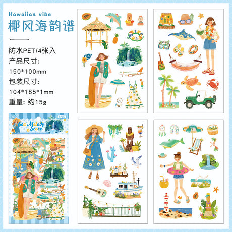 4sheets young girls sticker pack(S26041702)