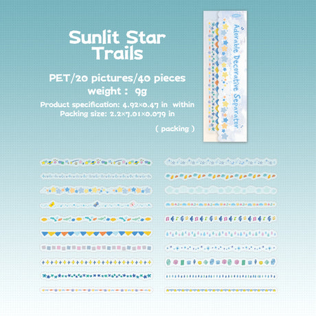 40pcs flora border sticker pack(S26050702)