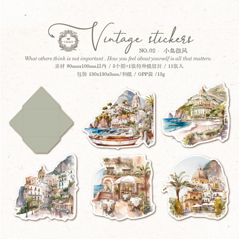 10pcs view of city sticker pack (S26031802)