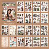 A5 size flower pre-cut sticker book (TZB25101602)