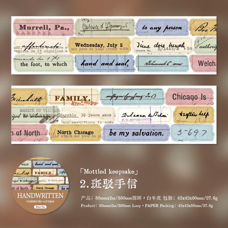 1 roll words/frame pre-cut PET-tape (T26052902)