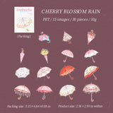 Rainy Umbrella sticker pack 30pcs