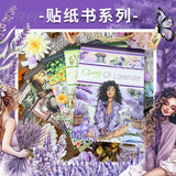 A5 size flower pre-cut sticker book (TZB25101602)