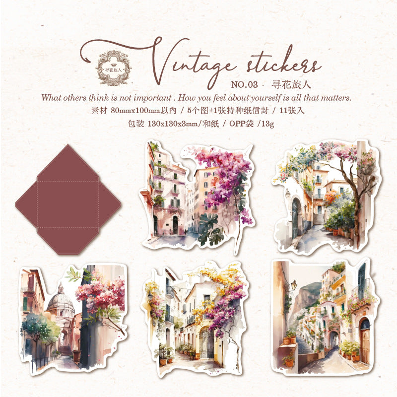 10pcs view of city sticker pack (S26031802)