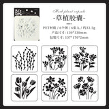 6pcs plants stencil (C25092402)
