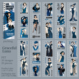 20pcs elegant lady PET-sticker book (TZB25102102)