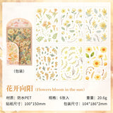 6 sheets floral sticker pack(S26071902)