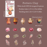 20pcs flower bottle sticker pack (S25111202)