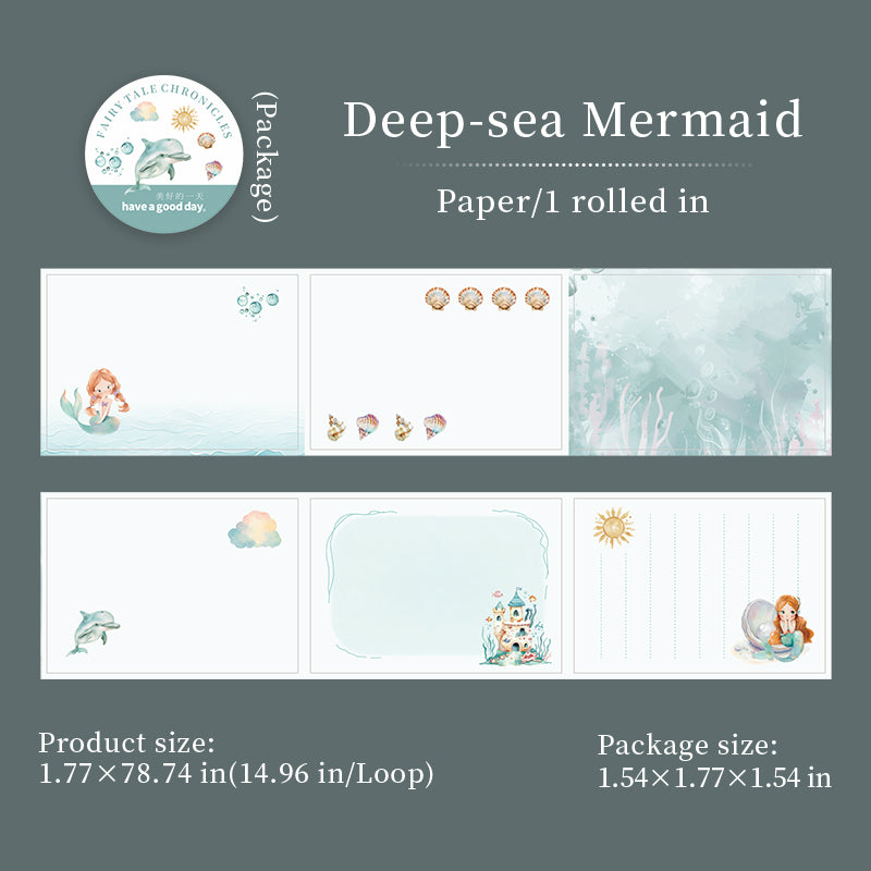 1 roll fairy tale pre-cut washi-tape (T26040702)