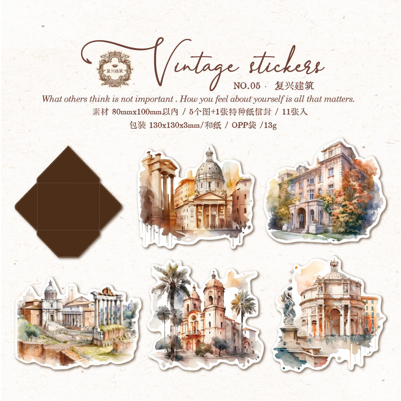 10pcs view of city sticker pack (S26031802)